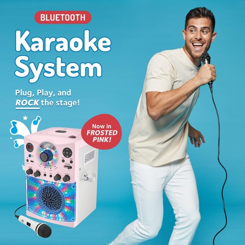 Singing Machine Portable Karaoke Machine for Adults & Kids with Wired Microph... - Picture 2 of 6