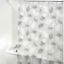 Floral Bedruckter Duschvorhang Badezimmer Wasserdicht Translucent 12 Haken Dekor