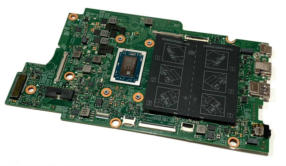 7F4H3 Dell Inspiron 13 7375 Genuine Laptop Motherboard AMD Ryzen 7