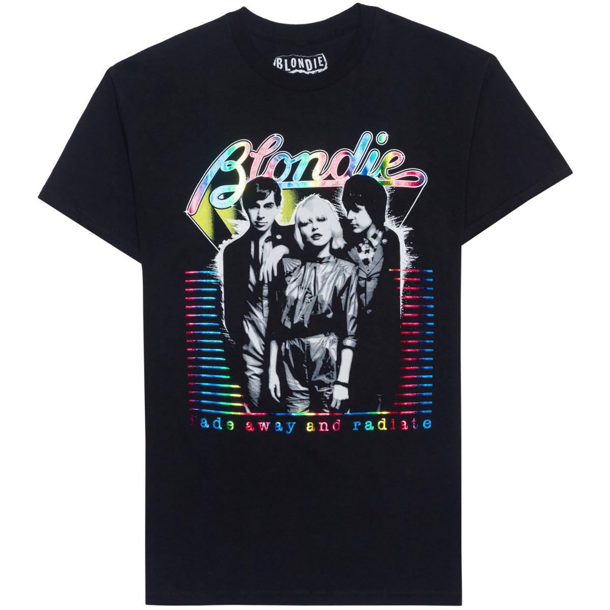 Мужская черная хлопковая футболка с графическим принтом Blondie Mens S BHFO 1163 2690₽