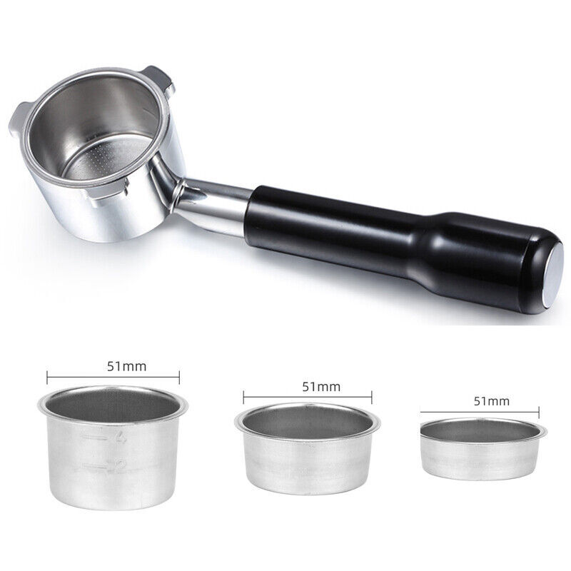 51mm Portafilter Stainless Steel Replacement Parts for Delonghi EC9335  Handle