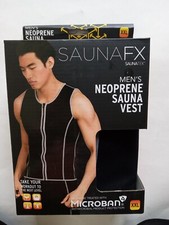 New SaunaFX Mens Neoprene Sauna Vest in Black - XXL New in Box