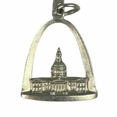 Vintage Keychain - Gateway Arch and Old Court House Jefferson National Expansion