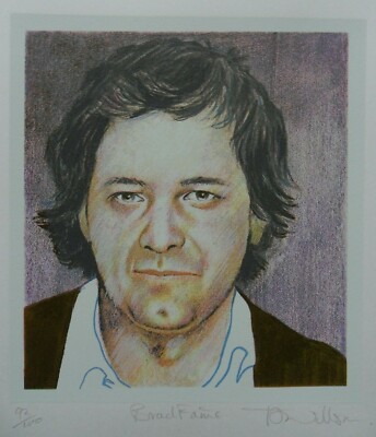 TERRY WILLSON B1948 ORIGINAL SIGNED LTD ED ''PORTRAIT OF ARTIST BRAD FAINE'' 1979
