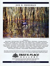 2003 JON R. FRIEDMAN Art Gallery Mallard and Reeds 1-Page Magazine PRINT AD