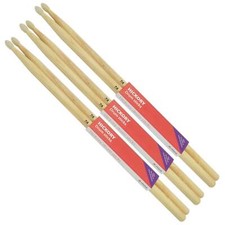 Hickory Drumsticks 7A NYLON TIP Bundle of 3 Pairs