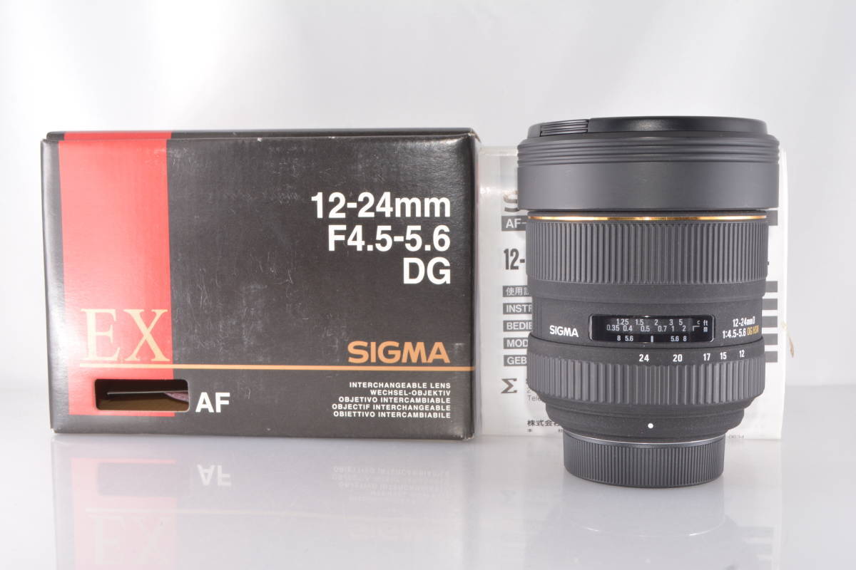 With original box for Nikon Sigma SIGMA EX 12-24mm F4.5-5.6 D DG 
