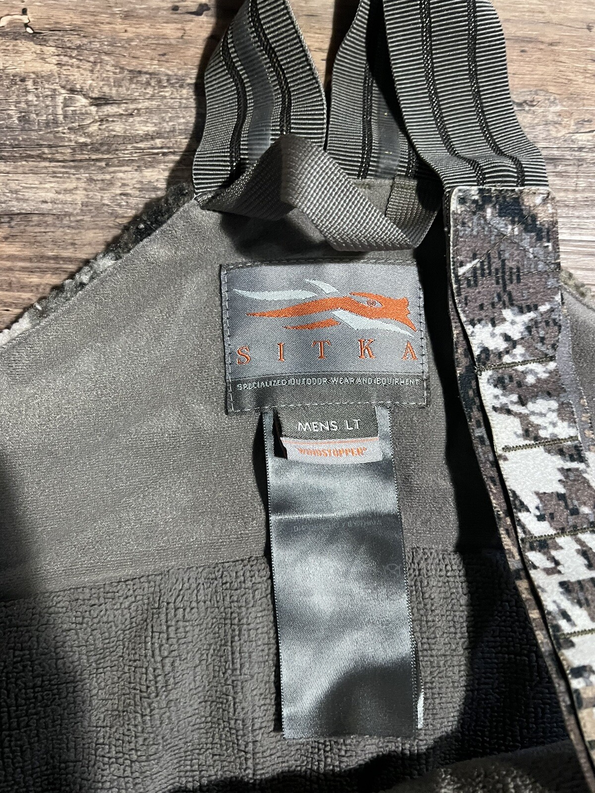 Sitka Fanatic Bibs Large EV2 Whitetail Gore Windstopper eBay