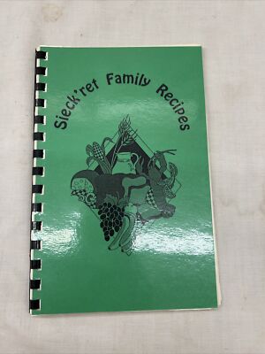 Vintage Cookbook Spiral Sieck ret Family Recipes  1989