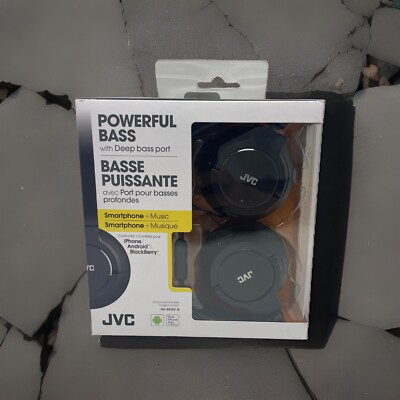 #ad #ad JVC Lightweight Headphones 2 Way Foldable Flat On Ear Headband With Mic Black $19.99