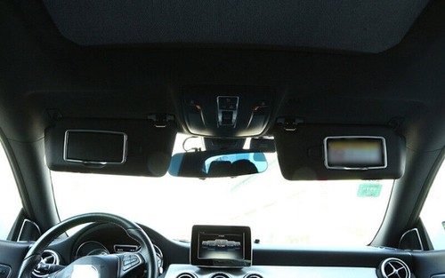 ~For Benz GLE GLS 2020-2022 Matte Silver Cosmetic Mirror Decor border Frame Trim - Foto 3 di 11