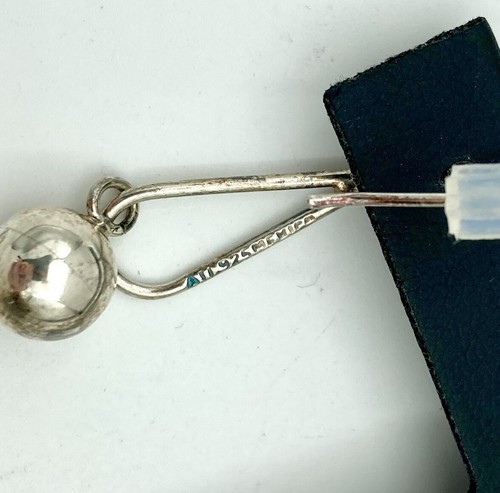 Hermosos pendientes colgantes de plata de ley 925 firmados por semillas y salvia - en caja - Imagen 4 de 6