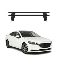 Menabo DachträGer GrundtäGer FüR Mazda 6 Limo 2012-2025 50Kg Alu Schwarz 2 Tlg