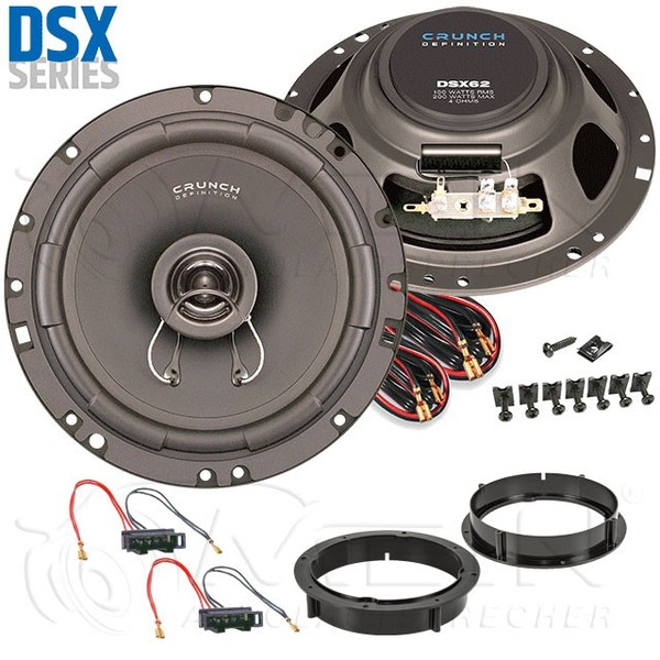 Crunch Auto Lautsprecher FüR Vw Taigo Ab 2021 Front TüR Vorn 2-Wege 200W #AQL5-image