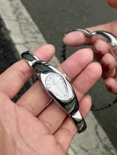 ORIENT Retro Steel Watch Y2K Archive Rare F/S Japan New - Silver