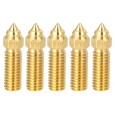 5 Pcs Brass Nozzles, 0.6mm M6 Thread for Carbon 3D Printers