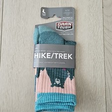 DARN TOUGH 1970 Quartz Womens Sz M Micro Crew Hiking Socks New Wool USA MADE