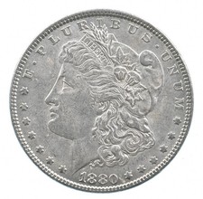 Early - 1880 Morgan Silver Dollar - 90% US Coin *520