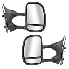 Tow Mirrors Pair for Ford F250 F350 F450 F550 1999 2007 Power Heated Telescoping