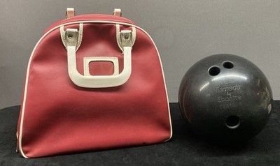 Ebonite Tornado Classic Bowling Ball with Red Case 15.7lb