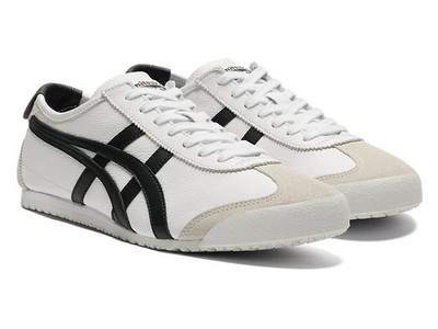 Onitsuka Tiger MEXICO 66 1183A201 126 WHITE BLACK UNISEX Shoes US 4-14 New