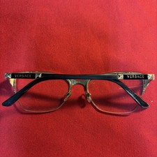 VERSACE Brille Gold Schwarz Gestell 53017