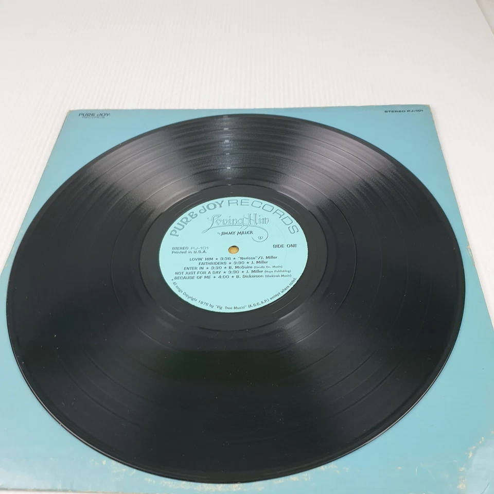 Jimmy Miller - Loving Him 33 RPM Vinyl LP Record, 1975, Folk, World, Gospel, VGC - Image 4 of 4