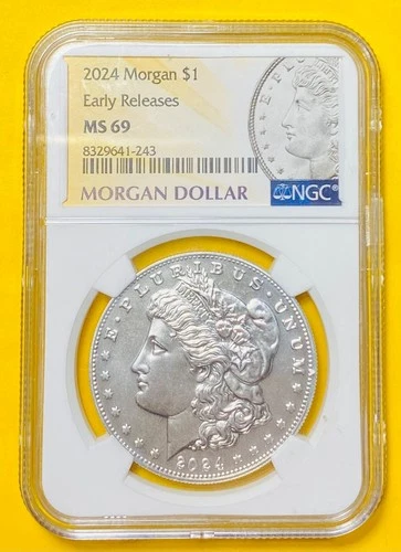 2024 U.S. MORGAN SILVER DOLLAR $1 COIN (NGC-Graded MS69) Uncirculated Mint State