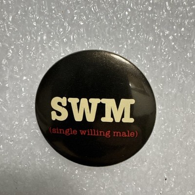 Vintage SWM Pinback Button Badge 