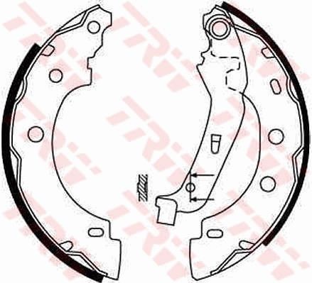 Bremsbackensatz Hinten TRW GS8650 Passend FüR Nissan Renault-image