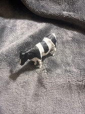 Britains Cow Figure Black White Farm Animal 1984 Vintage
