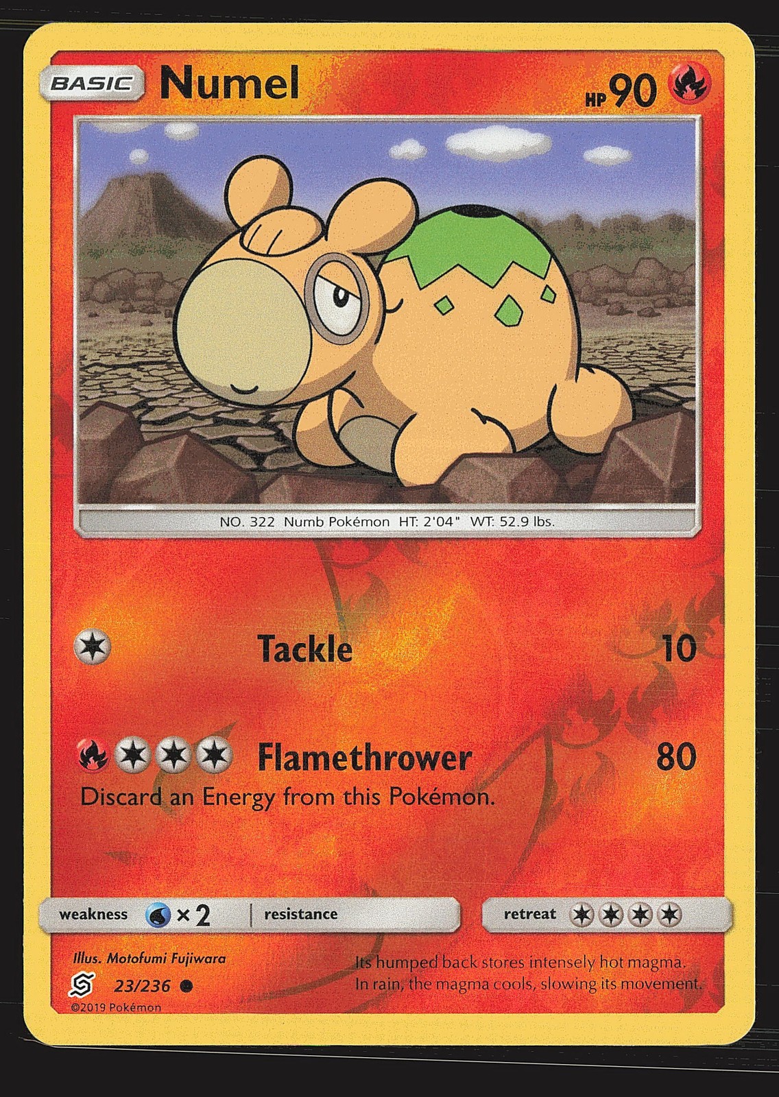 SM - Unified Minds Numel #23/236 Reverse Holo Pokemon Card
