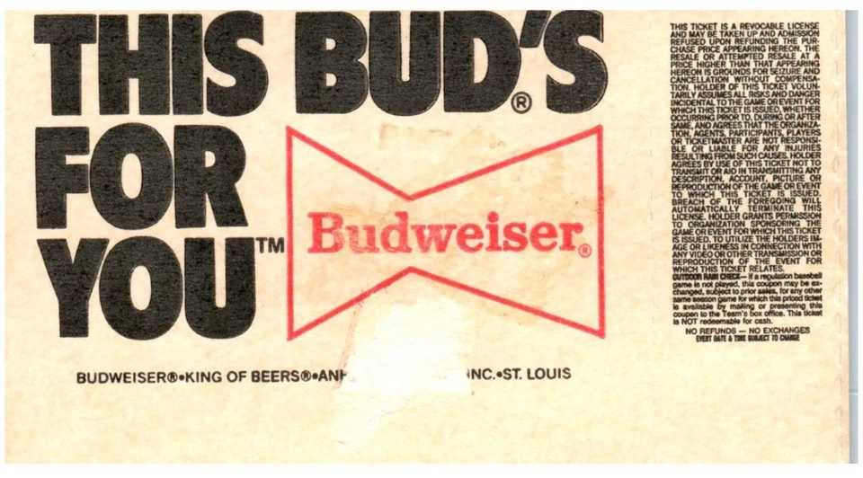 David Bowie Concert Ticket Stub August 21 1987 Rosemont IL Glass Spider Tour - Image 2 of 2