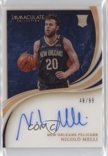 2019-20 Panini Immaculate Introductions 48/99 Nicolo Melli #IRI-NML Auto 6fs