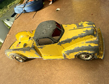 Hubley Vintage Cast Iron Toy Car Vehicle Yellow/Gray, Age 17 Years Up