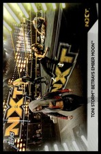 2021 Topps WWE Women's Division Toni Storm Betrays Ember Moon #100 Rainbow Foil