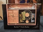 MIB 2002 Mattel Barbie Doll Nostalgic AM/FM Vintage Replica Clock Radio