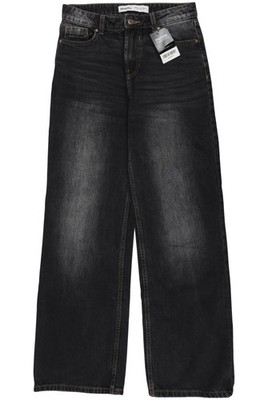 bershka Jeans Damen Hose Denim Jeanshose Gr. EU 32 Baumwolle Schwarz #wwg6d11