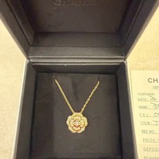 Chanel Camellia Diamond Necklace J12037 New
