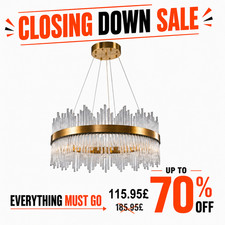Crystal Chandelier K9 Ceiling Light LED Lighting Modern Living Room Lamp