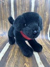 Douglas Cuddle Toys Plush Black Labrador Retriever Puppy Stuffed Animal Toy