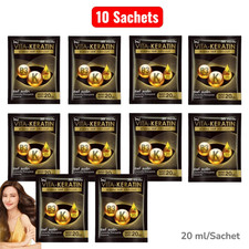 10 Sachets VITA Keratin Silky Straight Hair Treatment Repair Frizzy Hair 20ml