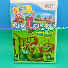 Ubisoft Six Flags Fun Park Nintendo Wii NTSC-U/C E10+ 2009 Manual Bonus