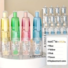 Smooth Compact Clear Reliable High-Quality Retractable White Correction Tape Set