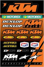 Dcor Universal Decal Sheet KTM Racing