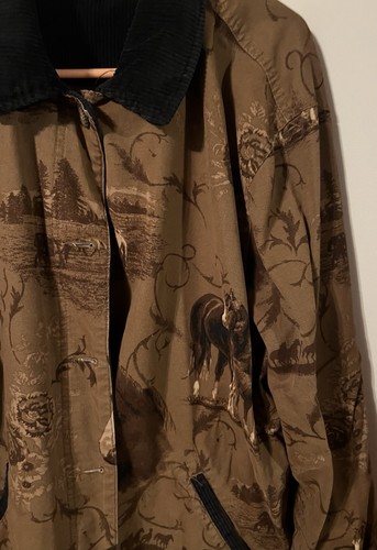 Camicia western Bit And Bridle donna XL cavalli rodeo scena fattoria T35 - Foto 2 di 5