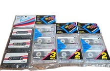 Lot Of 10 Recording Cassette Tapes 60-100 Min Vintage New Sealed Avanti,Universa