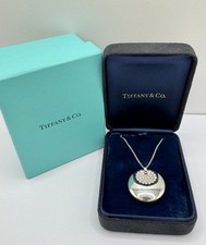 Tiffany & Co 'Elsa Peretti' Platinum & Diamond Pendant & Necklace-With Paperwork