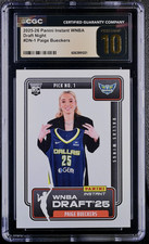2025 Panini Instant WNBA Draft Night Paige Bueckers #DN-1 Black Label Pristne 10