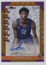 2024-25 Topps Finest Rookie Gold Refractor 10/50 Cam Christie #RFA-CC Auto 1dl2